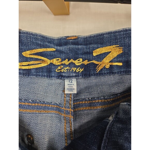 NEW Seven7 Tummyless High Rise Skinny Jeans Slimming Control Panel  Women's 12 - Picture 5 of 9